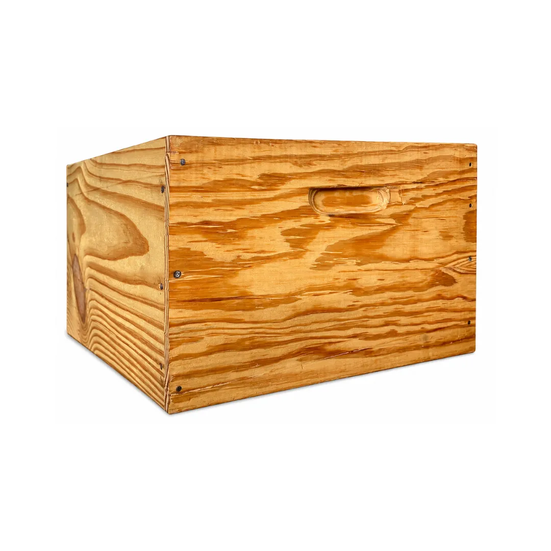 Empty Langstroth Deep Box in American Pine - Linseed Oil Finish