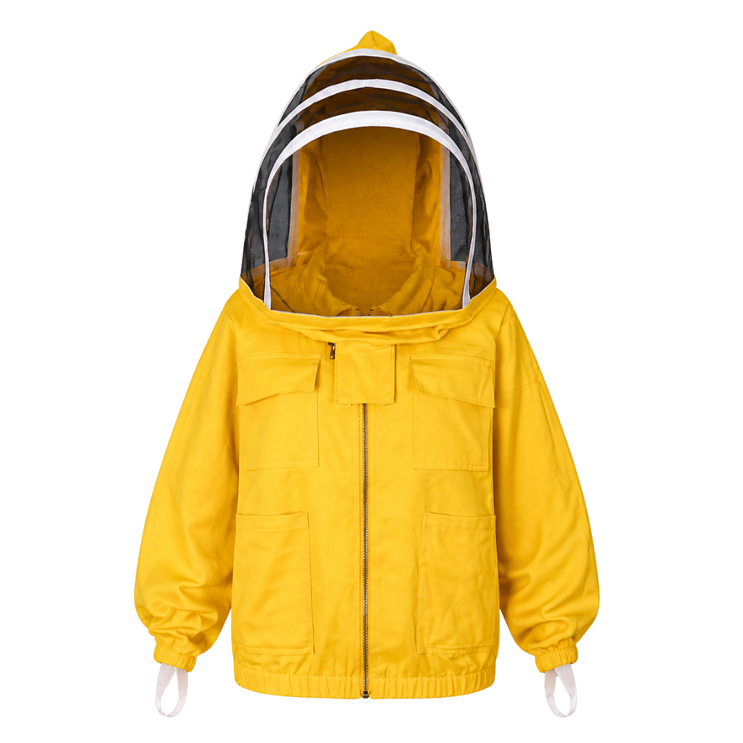 Chaqueta Apícola de Algodón con Velo de Esgrima