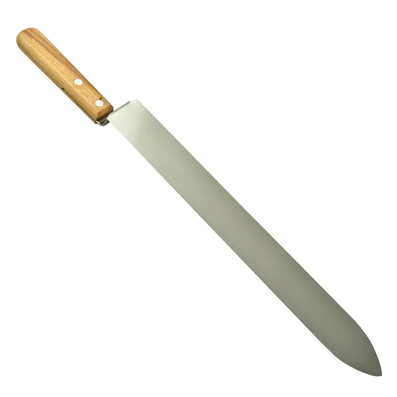 Cuchillo Desoperculador de Acero Inoxidable con Mango de Madera 2