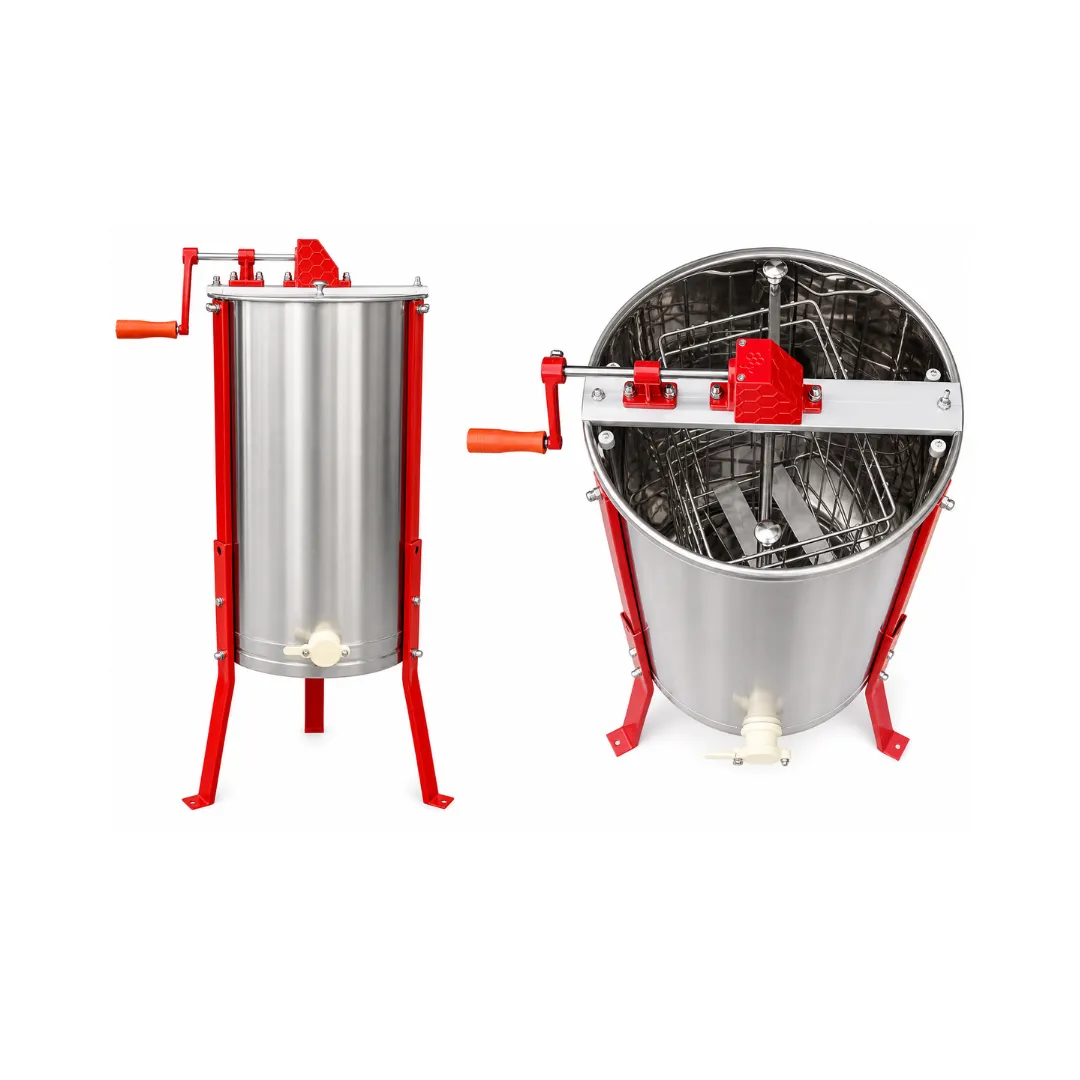 2-Frame Manual Honey Extractor – 304 Stainless Steel