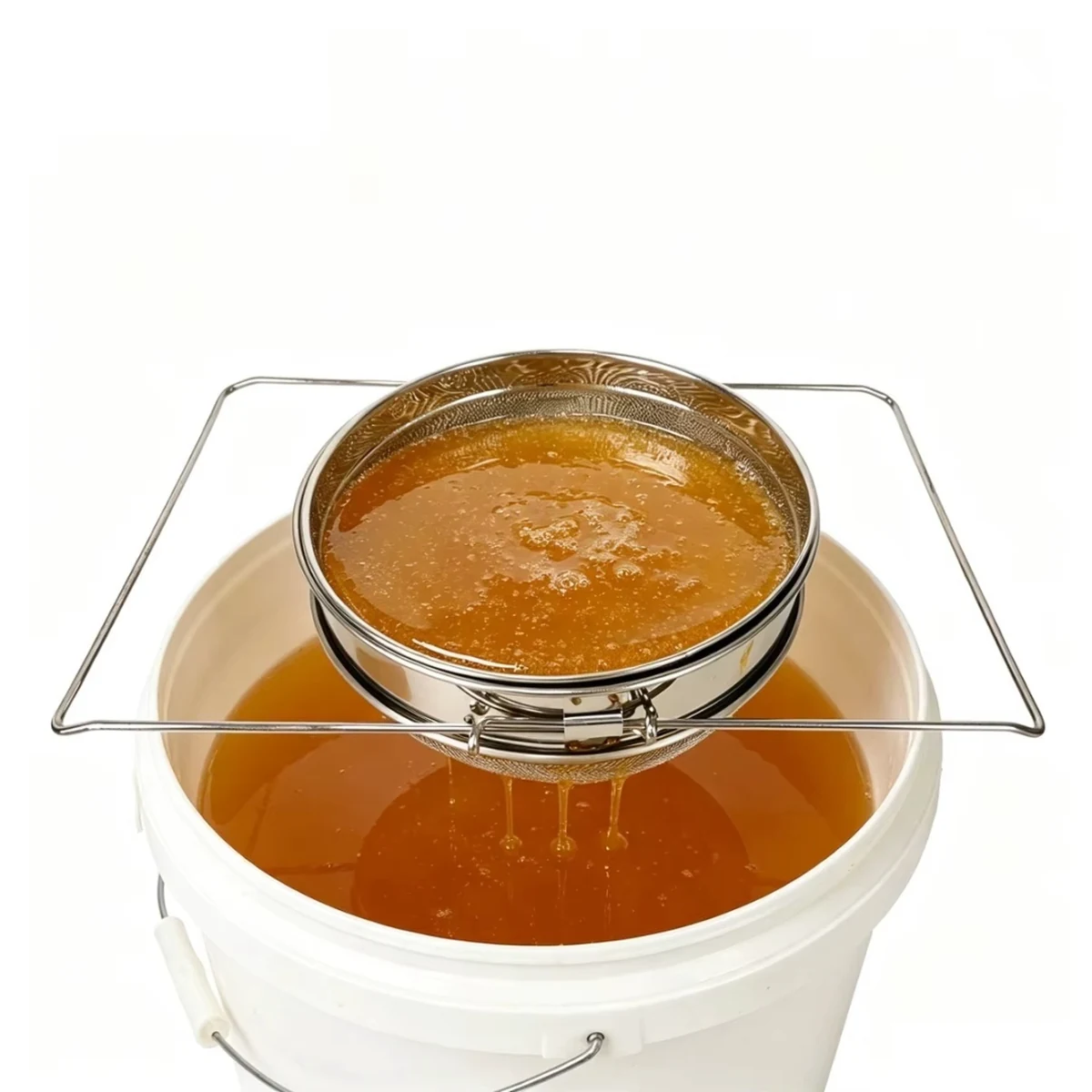 Cedazo Doble para Miel de Acero Inoxidable, 16 cm 4