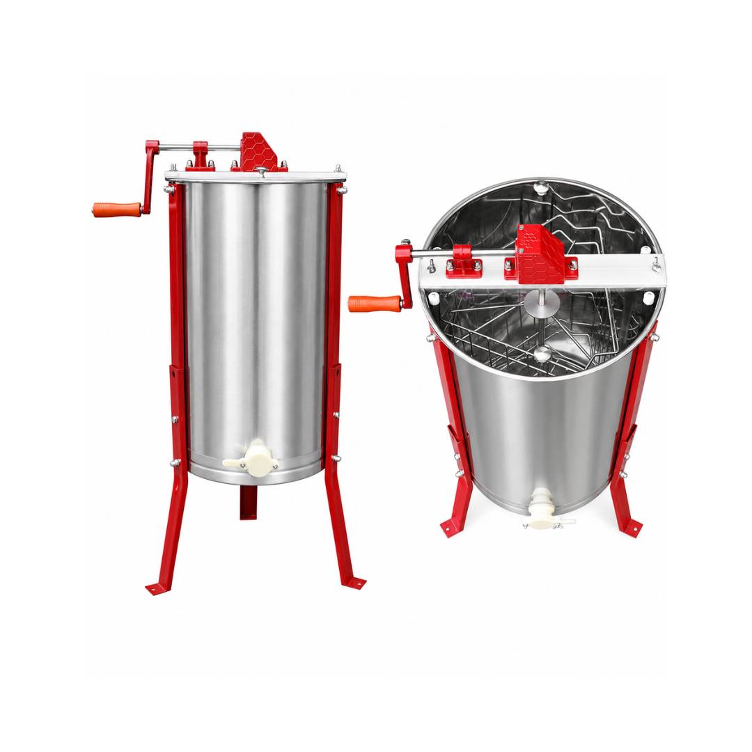 Extractor de Miel en Acero Inox 304. Manual (3 Cuadros)