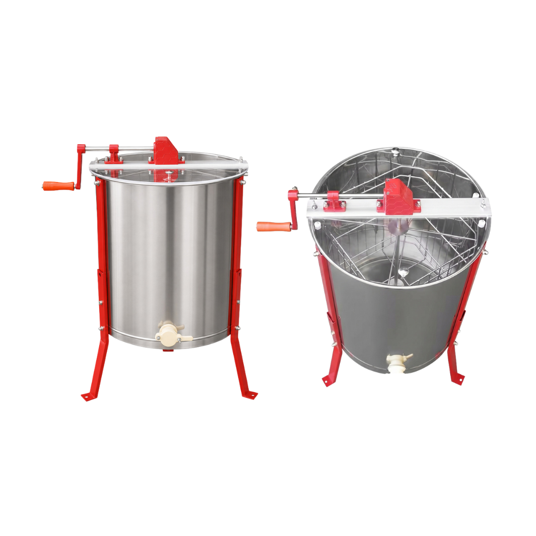 Extractor de Miel en Acero Inox 304. Manual (4 Cuadros)